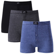 Load image into Gallery viewer, Mens Boxers High Impact Cotton Blend Underwear 3 Pack Briefs Trunks
