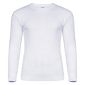 Mens White Thermal Long Sleeved Underwear Top