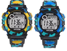 Load image into Gallery viewer, Boys Girls Water Resistant Multifunction Luminous Digital LED Silicone Watch
