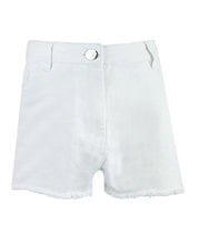 Load image into Gallery viewer, Boys White Cotton Rich Adjustable Waist Summer Holiday Short

