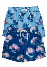 Load image into Gallery viewer, Boys Toddlers Minoti Palm Tree Print Surf Beach Swimming Shorts

