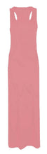 Load image into Gallery viewer, Ladies Pink Plain Maxi Muscle Jersey Racer Back Summer Dress
