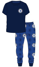 Load image into Gallery viewer, Mens Chelsea FC Football Cotton Pyjamas Top &amp; Bottom Loungewear
