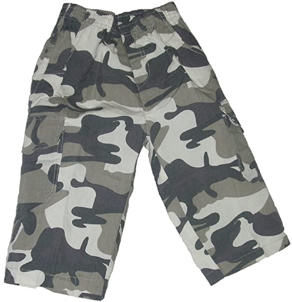 Boys Camouflage Multi Combat Cargo Cotton Summer Shorts