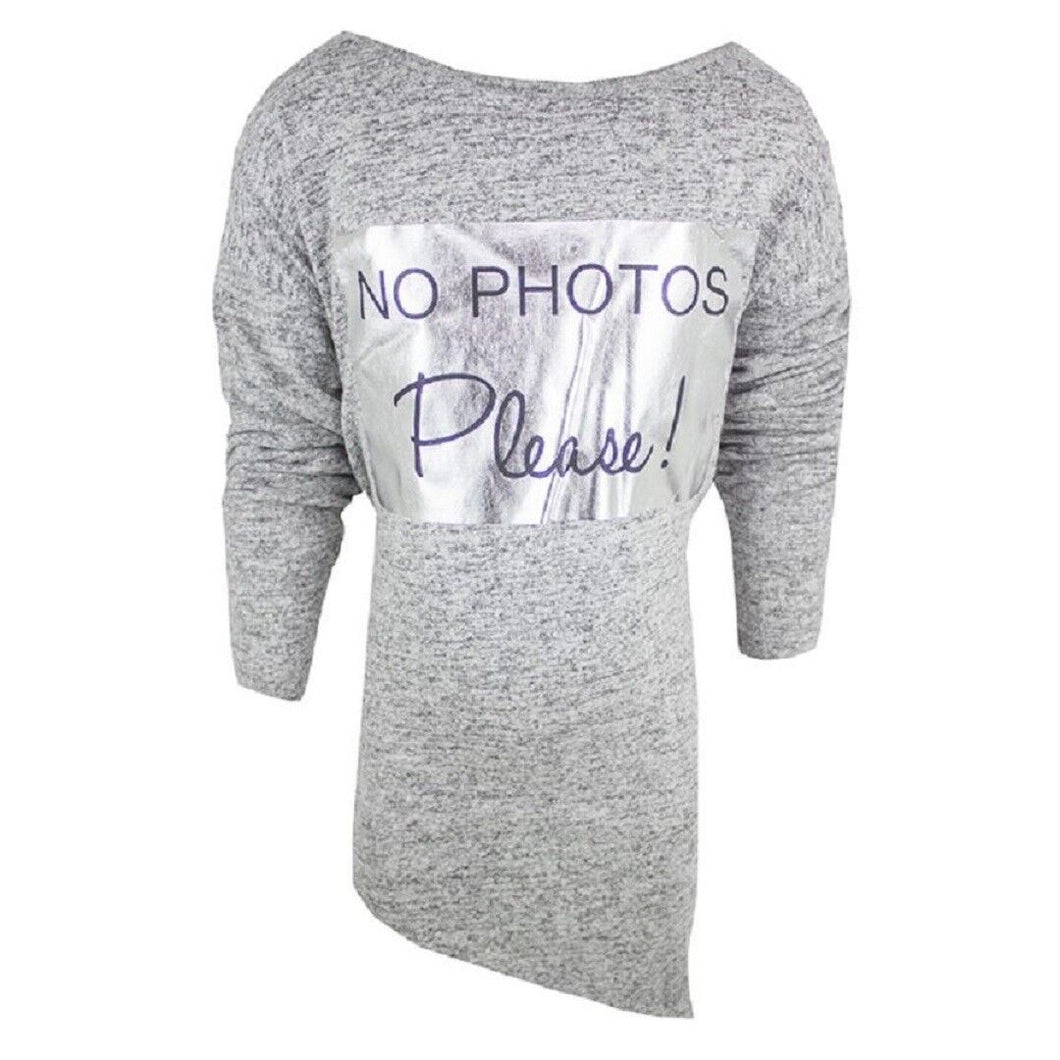 Girls Grey Marl Long sleeve 