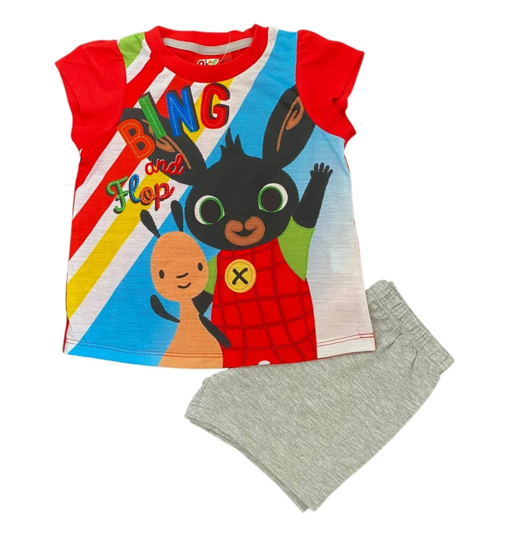 Girls Toddlers CBeebies Bing & Flop Shortsleeve Top & Shorts Shortie Pyjamas