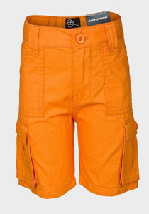 Boys Copper Denim Orange Combat Cargo Summer Holiday Shorts