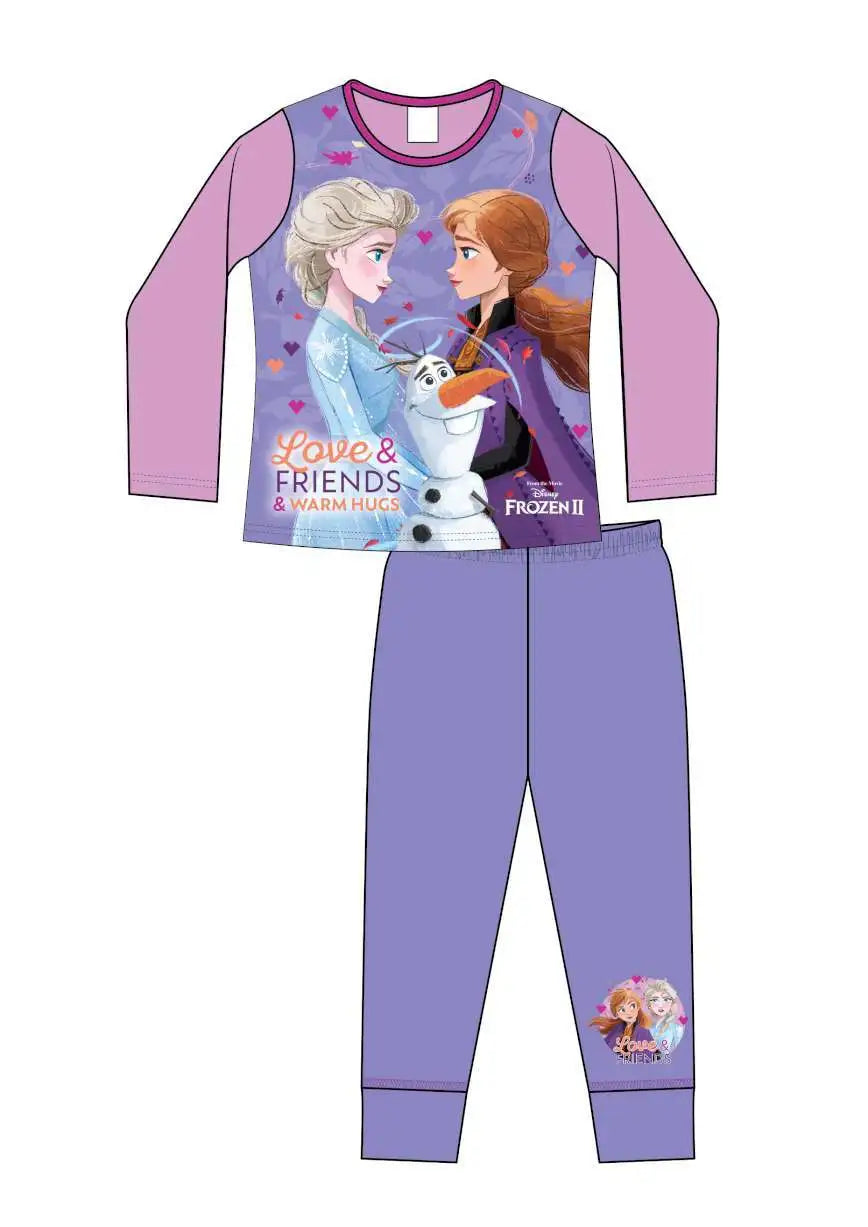 Girls Disney Frozen Love & Friends Print Pyjamas Set