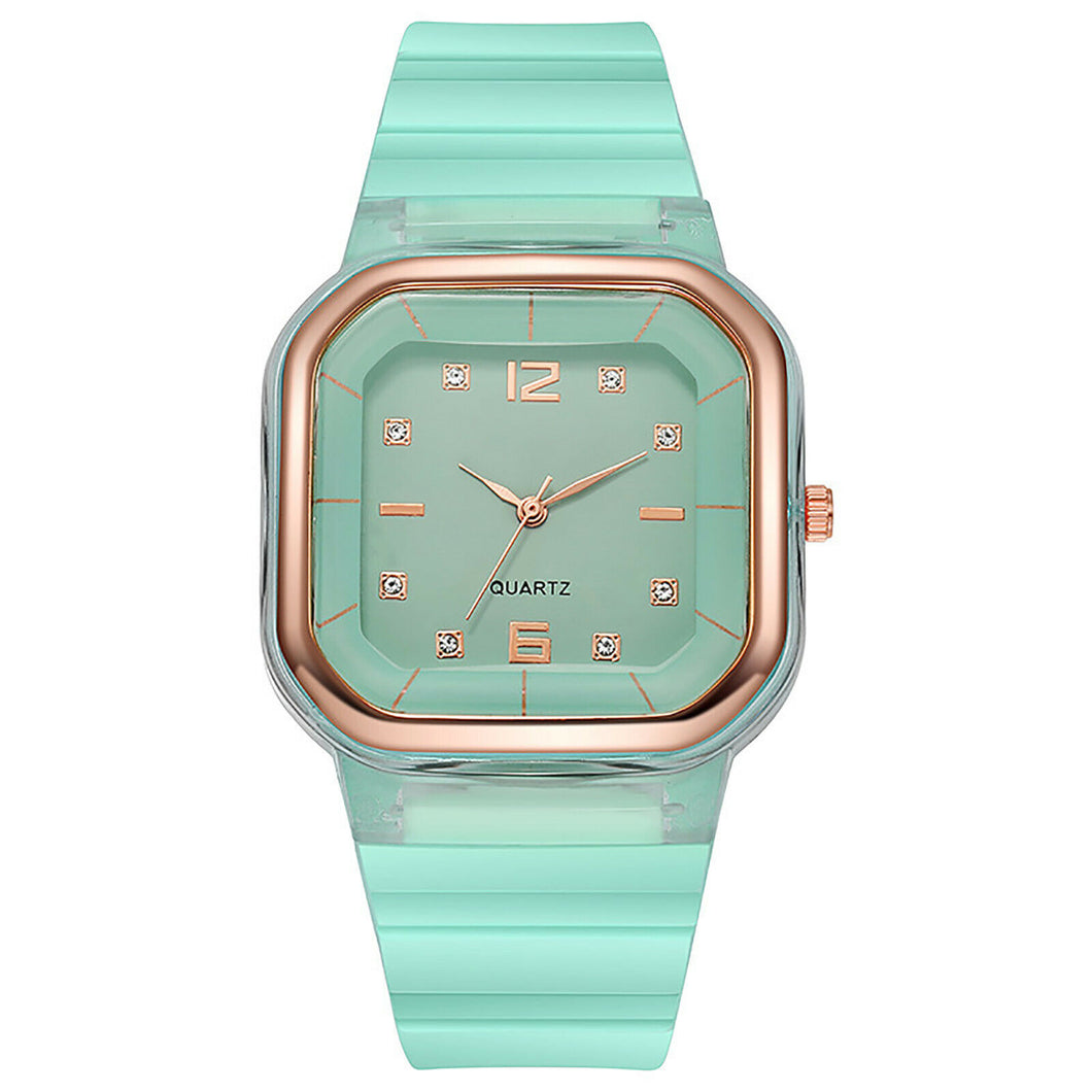 Unisex Minimalist With Dial Quartz Silicone Strap Adult Student Fashion Watches