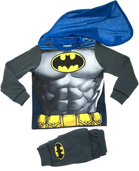 Boys DC Comics Batman Set & Detachable Cape Pyjamas Set
