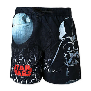 Boys Disney Black Star Wars Beach Bermuda Swimming Shorts