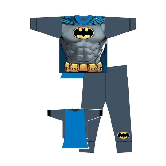 Boys DC Comics Batman Set & Detachable Cape Pyjamas Set