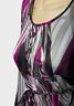 Cerise Multi Abstract Mia Moda 3/4 Chiffon Top
