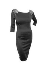 Load image into Gallery viewer, Grey Embellished Marina Kavena Bodycon Dress
