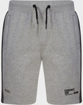 Mens Grey Dissident Contrast Stripe Elasticated Waist Jogging Shorts