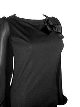 Load image into Gallery viewer, Ladies Black Brooch Front Longsleeve Womens Dress Party Wedding Evening .UK 8-14
