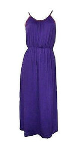 Ladies Womens Purple Angel Eye Strappy Maxi Summer Holiday Dress. UK 8.10.12