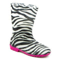 Girls Zebra Rain Boots PVC Wellies