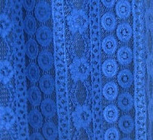Load image into Gallery viewer, Royal Blue Floral Lace Dress
