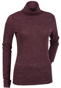 Plum Roll Neck Light Knitted Longsleeve Jumper Top