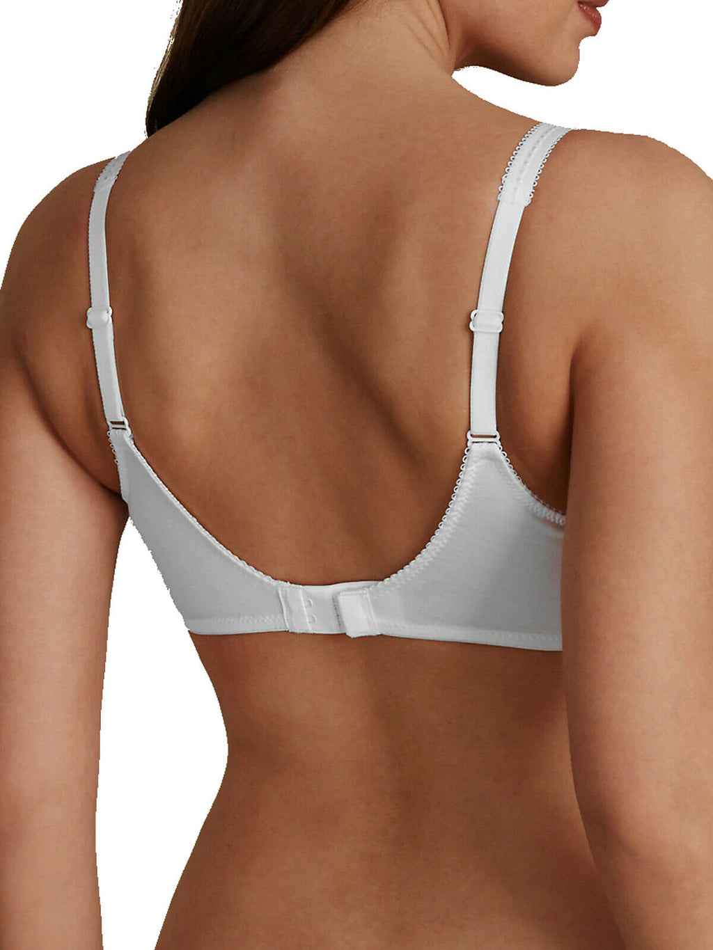 White Cotton Rich Vintage Lace Full Cups Bra