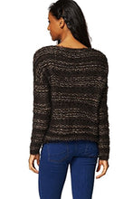Load image into Gallery viewer, Brown Open Knit Long Sleeve Fluffy Jumper
