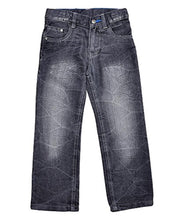 Load image into Gallery viewer, Boys Grey Prefaded Adjustable Waist Straight Leg Jeans
