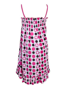 White Multi Heart Print Strappy Dress