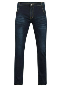 Dark Blue N&P 79 Slim Fit 5-Pocket Design Denim Jeans