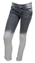 Load image into Gallery viewer, Girls Funky Diva grey Tye Dye Two Tone Effect Denim jeans.Size:7-8Years
