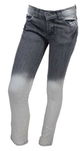 Girls Funky Diva grey Tye Dye Two Tone Effect Denim jeans.Size:7-8Years