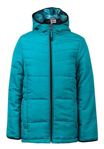 Boys Jade Green Hooded Padded Winter Coat