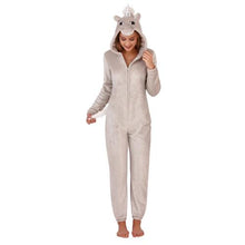 Load image into Gallery viewer, Ladies Novelty Sparkle Unicorn Onesie
