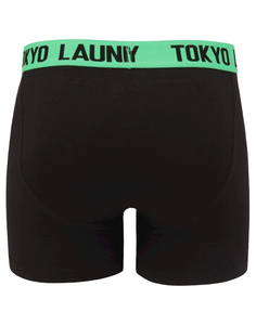 Mens Tokyo Laundry Twin-Pack Cotton Rich Boxer Shorts