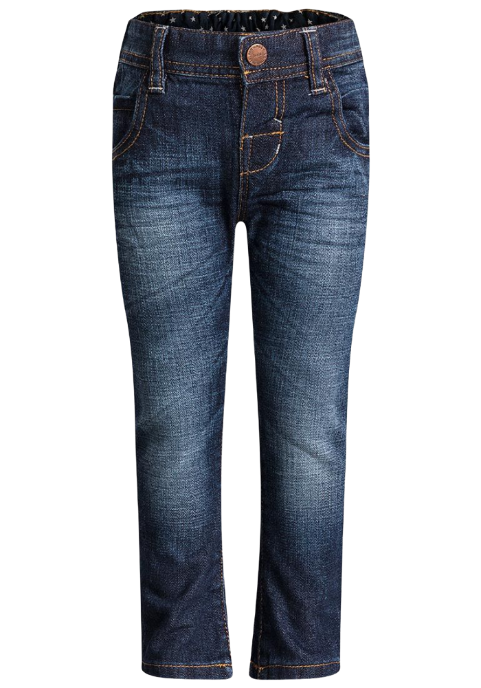 Boys Toddlers Blue Stonewash Cotton Slim Fit Denim Jeans