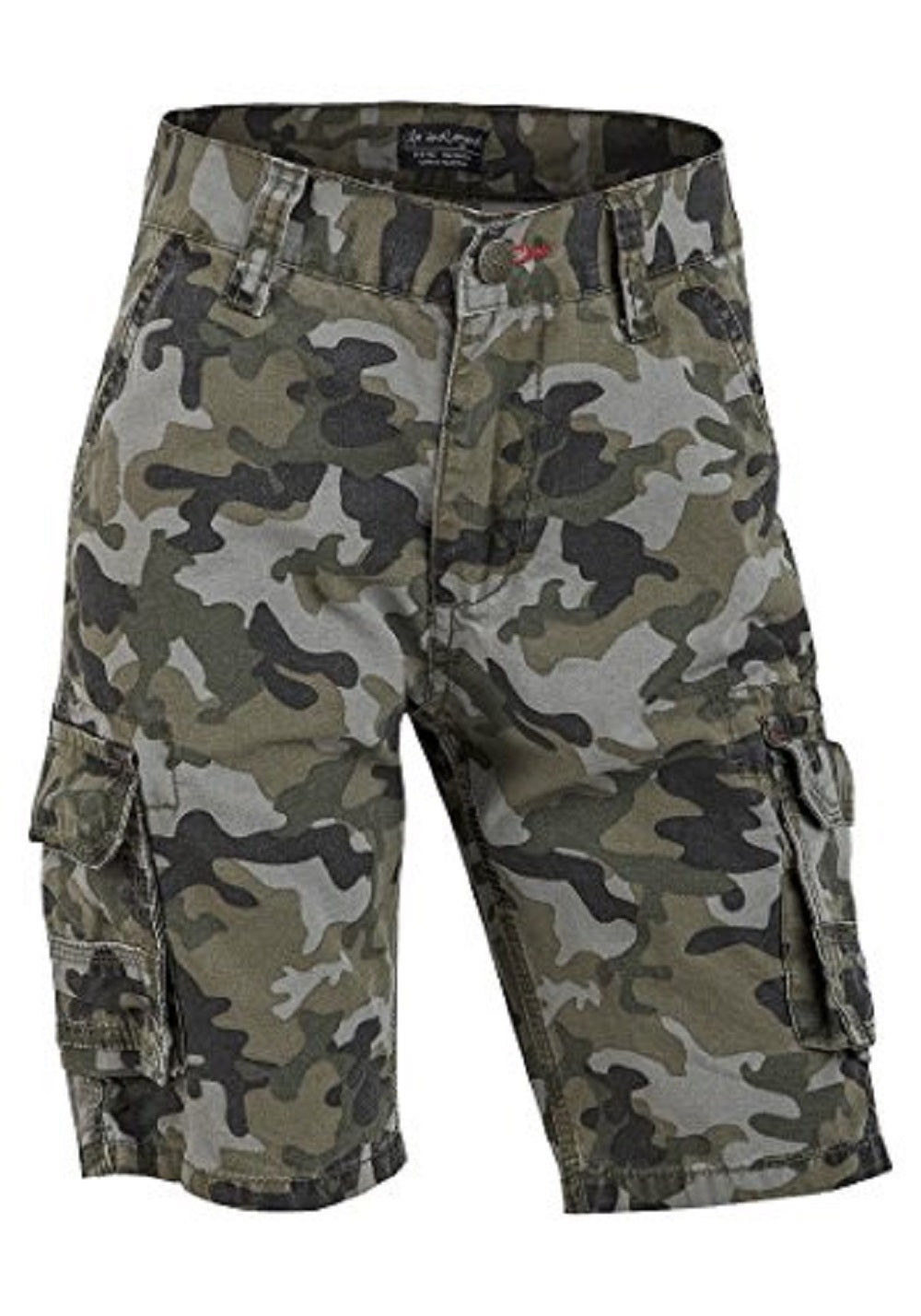 Boys Life & Legend Green Cotton Camouflage Combat Cargo Summer Shorts