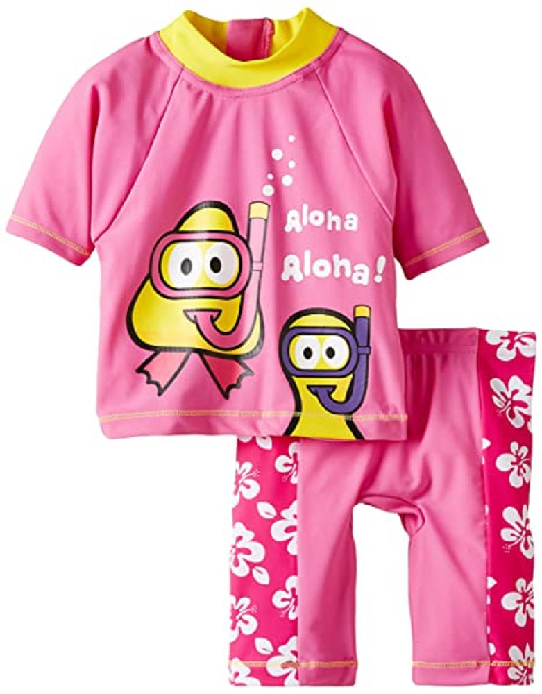 Girls Cbeebies UV 2 Piece Swimming Costume