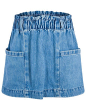 Load image into Gallery viewer, Girls Blue Denim Elasticated Waist Cotton Skirt
