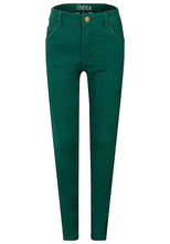 Load image into Gallery viewer, Girls Bottle Green Stretchy Skinny Jeans
