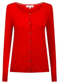 Ladies Orange Lightweight Soft Knit Cardigan