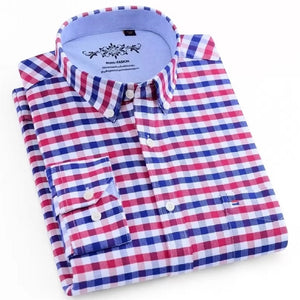 Men's Multicoloured Checkered Oxford Longsleeve Shirt