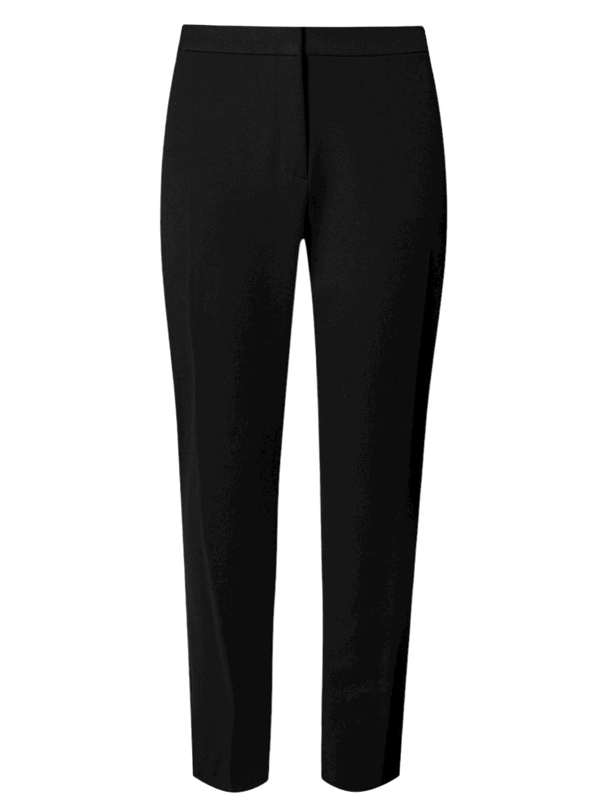 Ladies Black Flattering Zipped Pocket Slim Plus Size Trousers