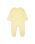 Baby Girls Yellow Butterfly Print Babygrow Romper
