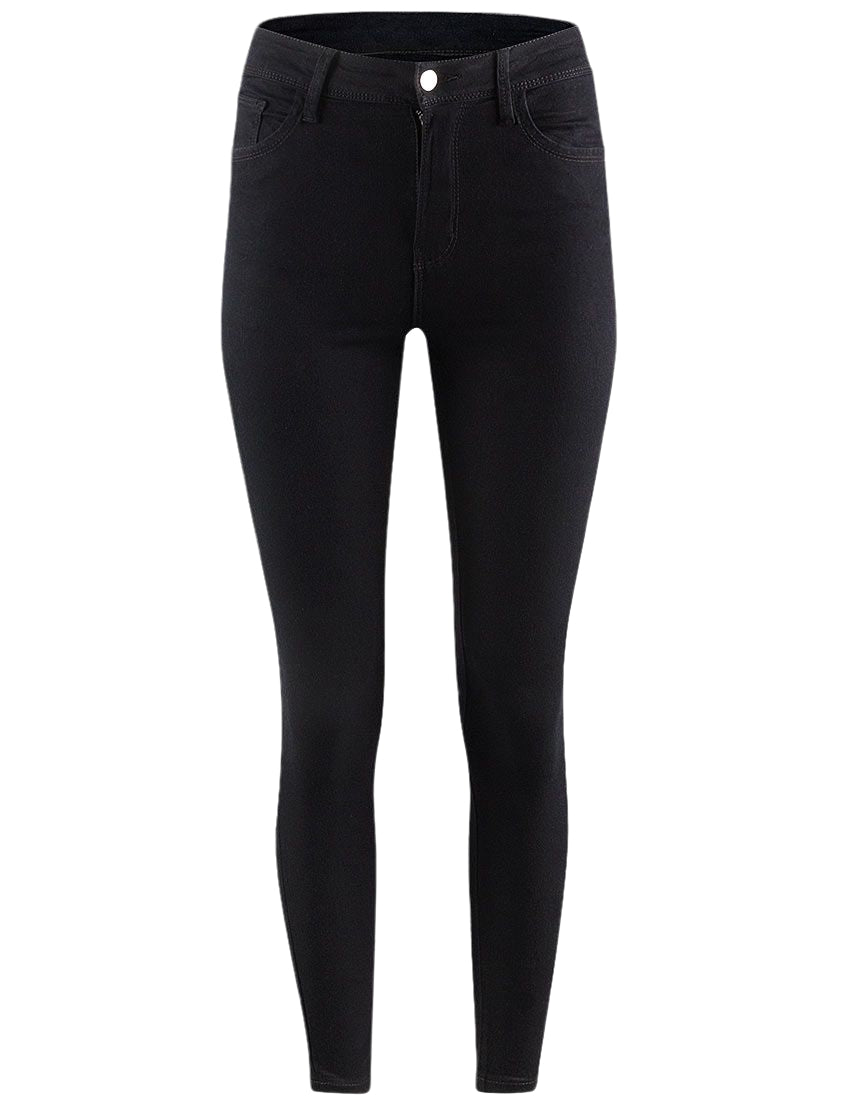 Ladies Black Cotton Rich Skinny Fit Skinny Stretchy Jeans