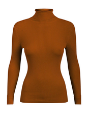 Load image into Gallery viewer, Ladies Ribbed Roll Neck Turtleneck Knitted Pullover Jumper
