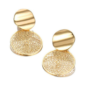 Dream Catcher Geometric Round Stud Dangling Earrings