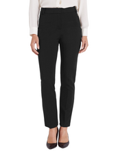 Load image into Gallery viewer, Ladies Black Flattering Zipped Pocket Slim Plus Size Trousers

