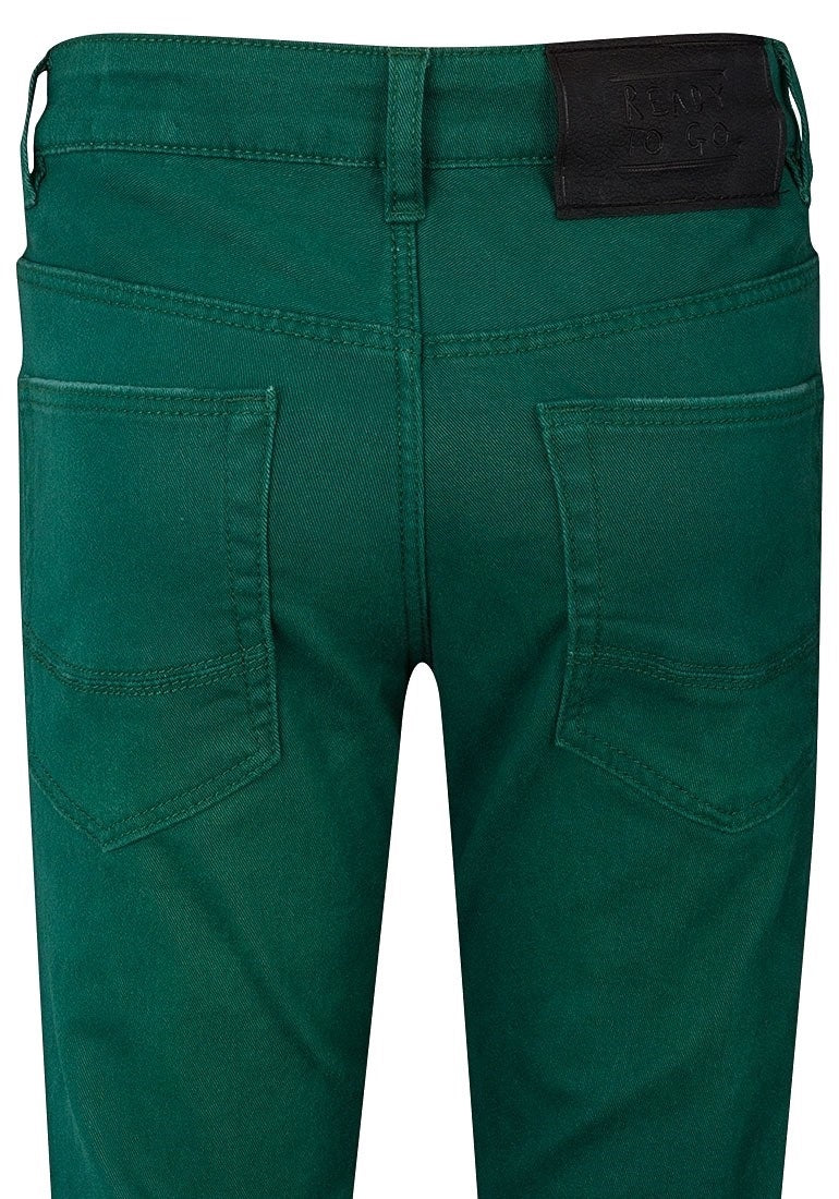 Girls Bottle Green Stretchy Skinny Jeans