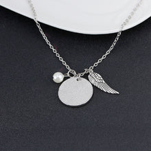 Load image into Gallery viewer, Memorial Necklace A piece of my heart lives in heaven Sympathy Pendant Necklace
