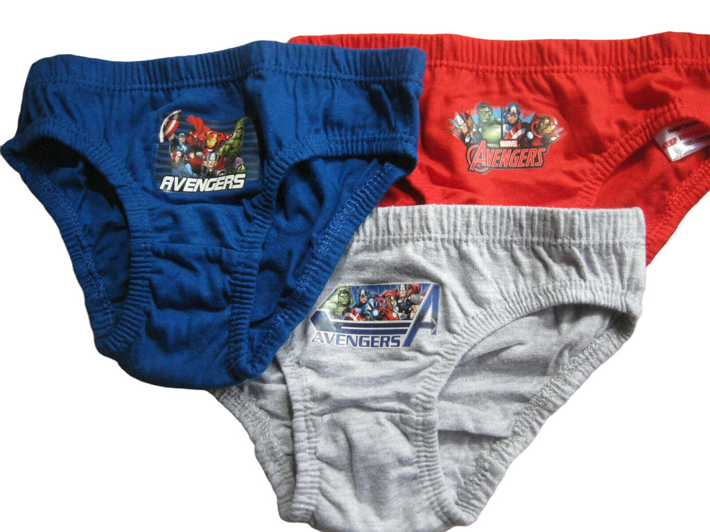 Boys Official Marvel Avengers Pack OF 3 Cotton Briefs